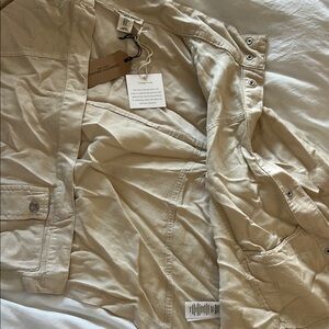 Women’s M Christian Soriano Cream Jacket with Button Details